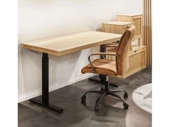 Online Mesa de estudio elevable Motion 140 Negro - Roble Mesa De Ordenador