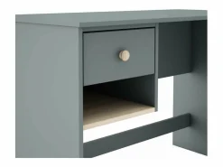 Mesa de estudio modelo Dylan acabado kaki/cera blanca, 110cm(ancho) 75cm(altura) 55c