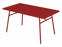 Mesa de jardín de metal - L.160 cm - - MIRMANDE de Colección Rouge Passion