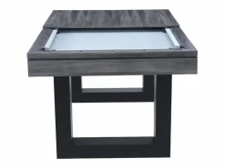 Concept-Usine Mesa de juegos multijugador 3 en 1 billar y ping pong de madera DENVER