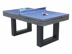 Concept-Usine Mesa de juegos multijugador 3 en 1 billar y ping pong de madera DENVER