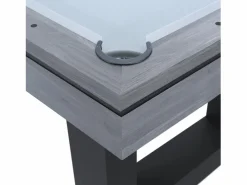 Concept-Usine Mesa de juegos multijugador 3 en 1 billar y ping pong de madera DENVER