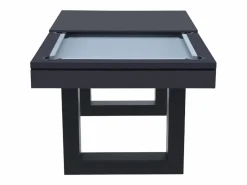 Hot Mesa de juegos multijugador 3 en 1 billar y ping-pong de madera negra DENVER Billar