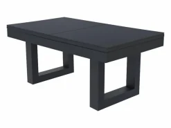 Hot Mesa de juegos multijugador 3 en 1 billar y ping-pong de madera negra DENVER Billar