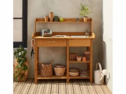 Sweeek Mesa de madera para macetas madera