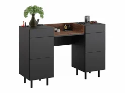 Best Vicco Mesa de maquillaje antracita 120x40x80 anika Gris antracita