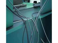 Hot Mesa de Ordenador, estación e-Gaming con Acabado en Antracita - Dim: 136 x 67 x 73-88 cm Mesa Gaming