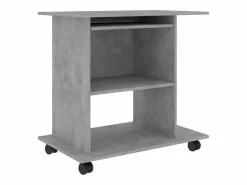 Sale Clicnbuy Mesa de ordenador madera contrachapada hormigón 80x50x75cm Gris
