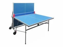 Clearance Sweeek Mesa de ping pong interior plegable con 2 raquetas y 3 pelotas, 274cm Azul