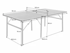 Discount Mesa de ping pong plegable para exterior con 2 raquetas y 3 pelotas, Ping Pong