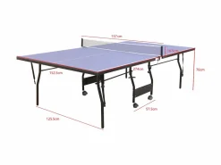 Online Mesa de ping-pong plegable con ruedas para interior, Ancho 274 x Prof. 152.5 x Alt. 76 cm, GARRY Ping Pong