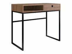 Venprodin Mesa Escritorio 1 Cajon Negro/Miel