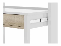 Loungitude Mesa escritorio extensible con 2 cajones - L100 cm - Consola