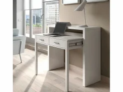 Loungitude Mesa escritorio extensible con 2 cajones - L100 cm - Consola