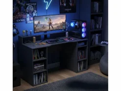 Mesa Escritorio Gamer Ozone Reversible 136x88x67 cm