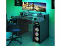 Mesa Escritorio Gamer Ozone Reversible 136x88x67 cm