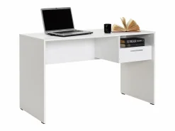 New Venprodin Mesa Escritorio Para Ordenador 1 Cajón 75X120X60 Blanco