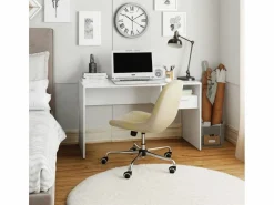 New Venprodin Mesa Escritorio Para Ordenador 1 Cajón 75X120X60 Blanco