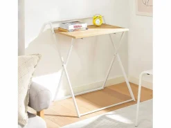 Discount Mesa Escritorio Plegable Mesa Ordenador, Compacto sin ensamblaje Escritorio para Computadora Mesa de Estudio FWT88-WN ES Mesa De Ordenador
