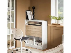 Sobuy Mesa Escritorio Plegable Mesa Plegable FWT104-WN ES