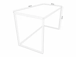New Mesa estudio Mia roble Nordish/ 120x60 cm Adec Consola Escritorio|Consola