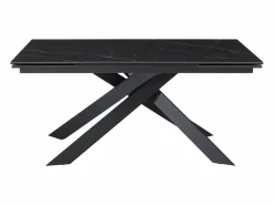 Outlet Mesa extensible - Cerámica, vidrio templado y metal - Efecto mármol - COREMA Mesa Extensible