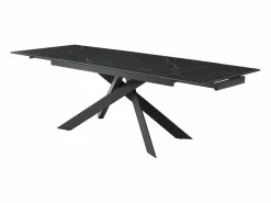 Outlet Mesa extensible - Cerámica, vidrio templado y metal - Efecto mármol - COREMA Mesa Extensible