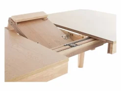 Sale Miliboo Mesa extensible de contrachapado de fresno y madera de caucho 150-180 cm BOLLY Gris
