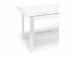Mesa extensible de madera blanca 100x70 - 180x70 cm - SANTA CROCE