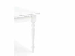 Mesa extensible de madera blanca 160x85 - 240x85 cm - ARDENZA Blanco