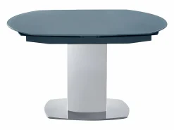 Vente-unique Mesa extensible TALICIA - Cristal templado y metal -