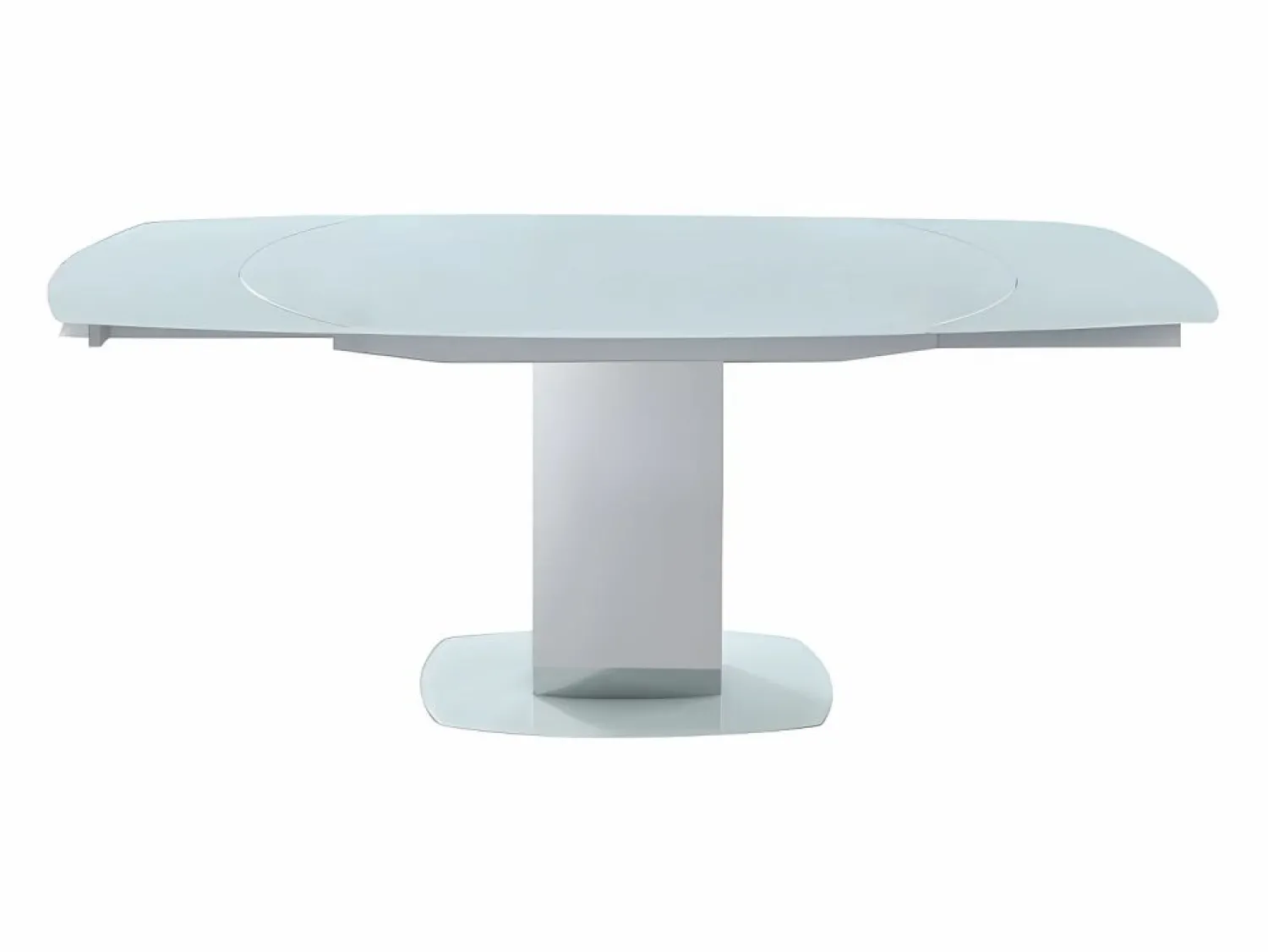 Hot Mesa extensible TALICIA - Cristal templado y metal - Mesa Extensible|Mesa De Comedor