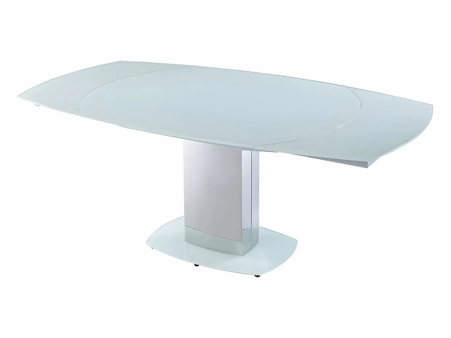 Hot Mesa extensible TALICIA - Cristal templado y metal - Mesa Extensible|Mesa De Comedor