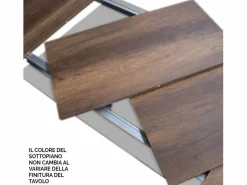 ITAMOBY Mesa extensible 130/390x90 cm Volantis roble natural patas antracita