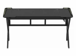 Mesa gamer LED de carbono con soporte para auriculares y bebidas 120x60 Sportbot LED 120 -
