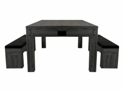 Discount Monstershop Mesa Multijuego 7 en 1 Billar Ping Pong Air Hockey Ajedrez con Accesorios Gris