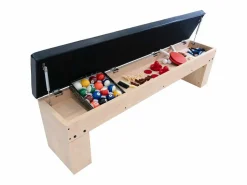 Hot Mesa Multijuego 7 en 1 Billar Ping Pong Air Hockey Ajedrez con Accesorios Ping Pong