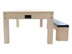 New Monstershop Mesa Multijuego 7 en 1 Billar Ping Pong Air Hockey Ajedrez con Accesorios Beige
