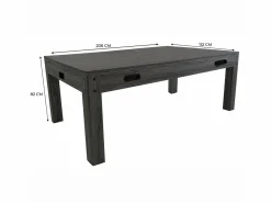 Monstershop Mesa Multijuego 7 en 1 Billar Ping Pong Air Hockey Ajedrez con Accesorios