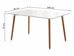 Mesa Nordica de Comedor o Cocina Moritz 140cm Mesa Alta