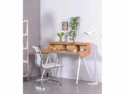 Nest Dream Mesa nórdica de escritorio en madera maciza de roble - Oakland - Roble Americano Color natural oscuro