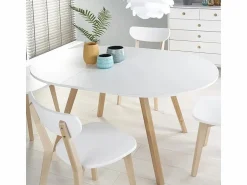 MSO Mesa redonda escandinava con extensión 102cm Storend -