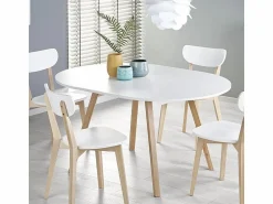 MSO Mesa redonda escandinava con extensión 102cm Storend -