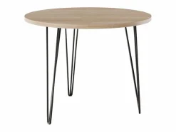 Clearance Mesa redonda MIKA Ø90 cm para cocina, salón, comedor Roble Sonoma Mesa De Comedor