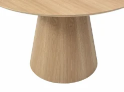 Online Vente-unique Mesa redonda para 4 personas chapada en roble - Natural claro - ANTALIZA Color natural claro