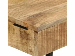 Clearance Mesa tocador madera maciza mango rugosa y hierro 105x35x75 cm Tocador