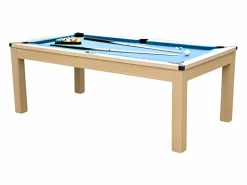 Vente-unique Mesa transformable en billar y ping-pong BALTHAZAR - Azul