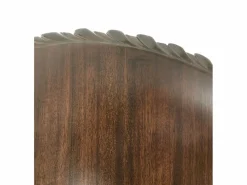 Clearance Les Tendances Mesa velador de madera caoba marrón con 2 cajones Castle 60 cm Marru00f3n