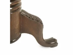 Clearance Les Tendances Mesa velador de madera caoba marrón con 2 cajones Castle 60 cm Marru00f3n