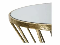 Mesa VKH591, Oro, 35x35x70 cm, Kendra Home Dorado